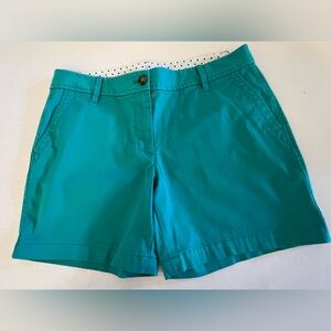 TALBOT’S TURQUOISE GIRLFRIEND CHINO SHORTS. SIZE 6P